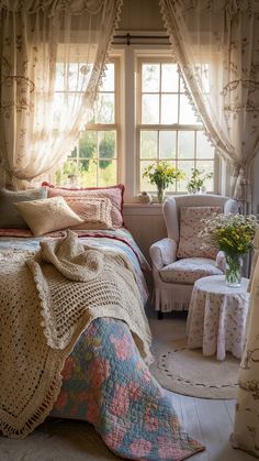 Are Floral Fabrics the Secret to Cozy Cottage Vibes? Grandma Core Bedroom Aesthetic, Spring Cottage Aesthetic, Pink Cottage Core Aesthetic, Cottage Room Aesthetic, Vintage English Cottage Interiors, Vintage Cottagecore Bedroom, Cottage Aesthetic Interior, Cottage Bedroom Aesthetic, Cottagecore Apartment