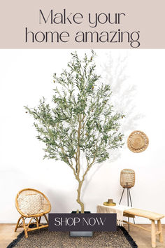 Realistic artificial olive tree with lush leaves and big olives, bringing greenery to indoor spaces.