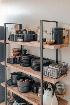 Kitchen Organization Hacks, Desain Pantry, Kitchen Decor Apartment, Diy Home Furniture, Kitchen Furniture Design, Home Design Decor, Minimalist Kitchen, Dream House Decor