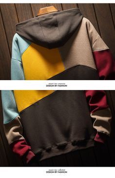 2021 Trends Casual Men Hoodies Patchwork Combine Color OUT0772 Winter Cotton Sweatshirt With Splicing, Winter Hoodie For Streetwear With Color Matching, Multicolor Patchwork Hoodie Sweatshirt, Winter Color Matching Hoodie For Streetwear, Multicolor Patchwork Hoodie For Streetwear, Multicolor Patchwork Sweatshirt For Streetwear, Street Wear Style, Kawaii Hoodie, Men Pullover