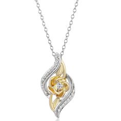 Gorgeous Enchanted Belle’s Rose In Diamonds And 14k Yellow Gold. Eye Catching And Elegant Nwt Comes In Disney Box Perfect For Gifting * Officially Licensed Disney * Enchanted Disney Fine Jewelry Belle Rose Pendant * 14k Yellow Gold Over 925 Sterling Silver * 1/10 Cttw Natural White Diamond Approx Dimension - L: 22.9 Mm, W: 11.6 Mm, H: 5.2 Mm Related: Birth Stone Crown Citrine Emerald Sapphire Peridot Orange Yellow Green Crystal Gemstone Fine Jewelry Strong Magic Enchanted Jewelry Gift Present Fo Disney Box, Stone Crown, Vintage Disney Princess, Mickey Mouse Necklace, Black Pendant Necklace, Disney Enchanted, Rose Belle, Enchanted Disney, Enchanted Jewelry