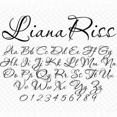 the letters and numbers are handwritten in cursive writing, with black ink