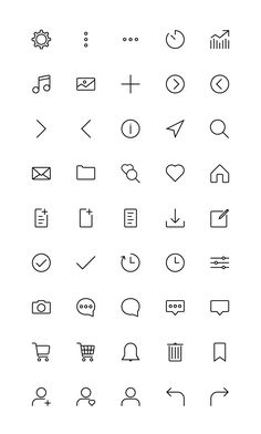 an image of different types of symbols in the form of letters and numbers on a white background