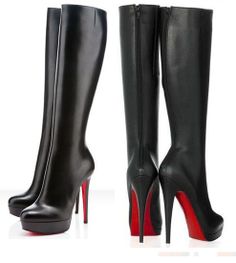 Outfits With Louboutin Heels, Louboutin Boots, Woman Boots, Christian Louboutin Boots, Dr Shoes, Cat Woman, Beautiful Boots