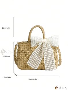 Bird in Bag - Premium Khaki Woven Tote Bag: Stylish Drawstring Closure, Shoulder Strap, and Silk Scarf Included - Perfect for Womens Beach Getaways, Casual Retreats, or Thoughtful Gifting Brown Straw Bag For Summer Gift, Beige Bags For Beach Season Gift, Casual Crochet Bag For Summer, Woven Bags For Beach Season Gift, Woven Beach Bag For Gift, Woven Beach Bags As Gifts, Woven Beach Bag As Gift, Beach Season Woven Bag Gift, Beige Straw Bag For Summer Gift