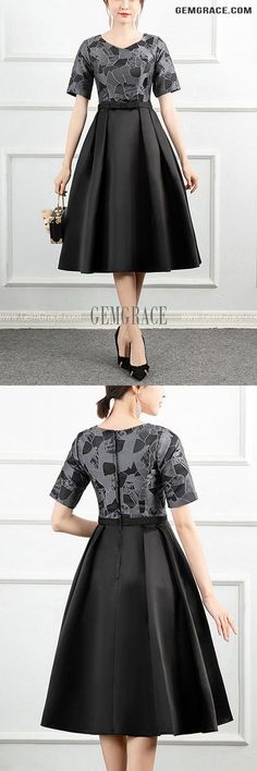 10% off now|Free shipping world-wide. Modest Pleated Tea Length Women Party Dress With Short Sleeves at GemGrace. Click to learn our pro custom-made service for wedding dress, formal dress. View #WeddingGuestDresses for more ideas. Pleated Fit And Flare Midi Dress With Short Sleeves, Chic Short Sleeve Tea Length Dress, Chic Short Sleeve Midi Dress For Banquet, Short Sleeve Fit And Flare Midi Dress For Evening, Elegant Pleated Half Sleeve Dress, Fitted Short Sleeve Tea Length Dress For Spring, Fitted Tea Length Dress With Short Sleeves For Spring, Pleated Short Sleeve Midi Dress For Cocktail, Elegant Short Sleeve Tea Length Dress For Spring