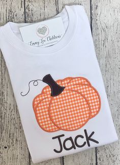 Pumpkin Shirt, Pumpkin Shirt Boy, Pumpkin Shirt Girl, Pumpkin Shirt Toddlers, Fall Shirt Kids, Fall Shirt Toddler, Fall Shirt Baby, by EmmyLouChildrens on Etsy Cute Orange Cotton Shirt, Dance Team Shirts, Dance Mom Gifts, Lion Birthday, Dance Mom Shirts, Baby Coming Home Outfit, Pes Embroidery, Boy Bib, 1st Birthday Shirts