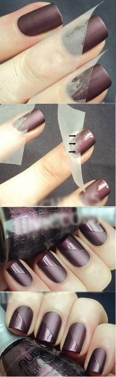 Matte Nail Art, Nagellack Trends, Nail Art Designs Diy, Beautiful Nail Art, Tutorial Diy, Nail Art Tutorial