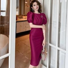 Victoria's Plum Aesthetic Fit Midi Dress Elegant Burgundy Midi Dress For Date Night, Chic Fitted Burgundy Midi Dress, Chic Burgundy Knee-length Dress, Burgundy Midi Dress For Summer Formal, Burgundy Fitted Midi Dress For Formal Occasions, Burgundy Sheath Dress For Formal Occasions, Formal Fitted Burgundy Midi Dress, Elegant Red Bodycon Dress For Summer, Elegant Red Sheath Midi Dress