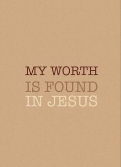 a book cover with the words, my worth is found in jesus