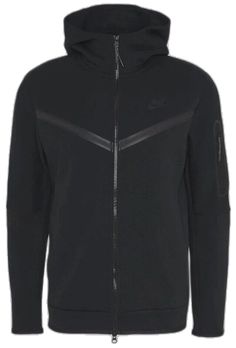 Black Sporty Sweatshirt With Zipper, Sporty Black Sweatshirt With Zipper Closure, Black Sporty Sweatshirt With Zipper Closure, Black Hoodie Track Jacket In Athleisure Style, Winter Sports Hooded Sweater, Black Hoodie With Zipper Closure, Functional Black Hoodie With Double-lined Hood, Functional Black Hoodie For Fall, Nike Urban Black Hoodie