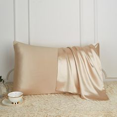 Soothing Pastel Luxury Pure Mulberry Silk & Tencel Pillowcases | Silk Pillowcases | Beauty Pillowcases | Mulberry Silk Pillowcases | Pillowcases for Skin | Estilo Living Silk Pillowcase Hair, Raw Silk Fabric, Frizz Free Hair, Tencel Fabric, Satin Pillowcase, Pillowcase Dress, Happy Skin, Silk Pillow, Silk Pillowcase