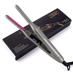 PRICES MAY VARY. 【Adjustable temperature of hair straightener】The mini ceramic flat iron has 5 real temperature adjustments, all of which are displayed independently by the buttons. Independent temperature control adapts the straightener to all hair types. Hair Straightener Temperature: 290°F 330°F 370°F 410°F 450°F. 【Hair Straightener 15 Fast Heating and Steady】The small flat iron has a professionally customized PTC heater that can quickly and steadily reach 450°F in 15 seconds. A small flat ir Pencil Hair, Curls With Straightener, Flat Iron Hair, Mini Hair Straightener, Ceramic Flat Iron, Hair Straighteners Flat Irons, Iron Hair, Hair Straightening Iron, Straighten Iron