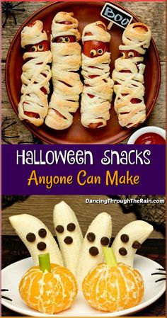 halloween snacks that are ready to be eaten