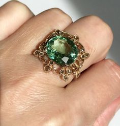 Emerald Birthstone Ring, Turquoise Jewelry Rings, Brown Diamond Ring, Yellow Gold Cocktail Ring, Healing Crystal Ring, Green Tourmaline Ring, Tanzanite Diamond Ring, Emerald Cut Diamond Ring, Tanzanite Diamond