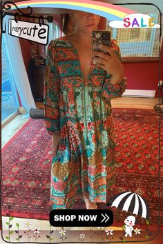 Vintage Chic Fashion Women Long Sleeve Tassel Red Floral Print Beach Bohemian Maxi Dresses Ladies Cotton Pleated Boho Dress Robe Hippie Maxi Dress With Tassels For Summer, Red Boho Dress For Summer Beach Cover-up, Bohemian Long Sleeve Boho Dress For Beach Season, Long Sleeve Bohemian Dress For Beach Season, Hippie Long Sleeve Boho Dress For Beach Season, Hippie Boho Long Sleeve Dress For Beach Season, Multicolor Long Sleeve Boho Dress For Vacation, Bohemian Long Sleeve Beach Dress With Floral Print, Long Sleeve Multicolor Boho Dress For Vacation