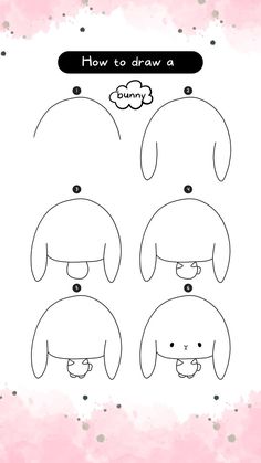 how to draw a cartoon elephant with different facial expressions for children's drawing skills