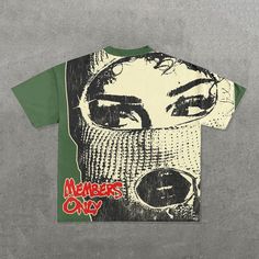 Vintage Mask, Dope Tees, Gangster Girl, Mask Girl, Shirt Design Inspiration, Street Fashion Men Streetwear, Fashion Mask, Dolce E Gabbana