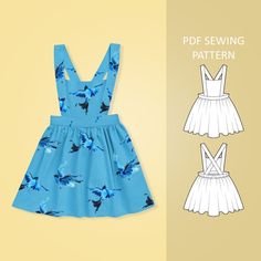 the sewing pattern for this dress is easy to sew