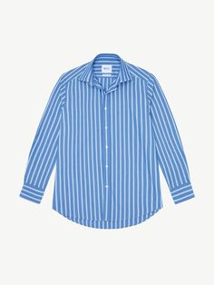 A bold striped shirt, both cool and contemporary in our everyday Boyfriend shape. Crafted from fine poplin cotton, this shirt transitions with ease from the office with tailored trousers to casual weekend plans dressed down with jeans. Uniquely tailored for Women Collared with collarbones. Slightly dropped shoulder. Double buttoned, regular cuff. Two pleats across the yoke. 100% Organic Cotton with River Shell buttons. Take your normal size, intended for a slightly loose fit. The Model in image 1 is 5'8" and wears UK10. Designed in London, Made in Portugal. Job Office, Christmas Edit, Striped Boyfriend Shirt, Money Shirt, Clothes Wishlist, The Boyfriend, Cap Fashion, Fantasy Gowns, Weekend Plans