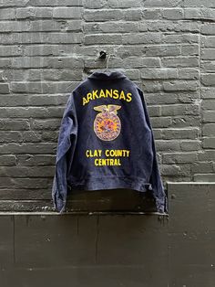 FFA Jacket Clay Country AR Ffa Jacket, Ffa, Vintage Jackets, Chain Stitch, Vintage Jacket, Arkansas, Stitch Patterns, Denim Jacket, Crop Tops