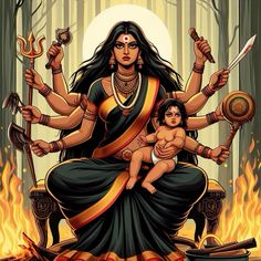 Indian Goddess Kali, Durga Kali, Geeta Quotes, Goddess Kali, Sanatan Dharma, Sky Images, Indian Goddess, Lord Shiva Hd Images