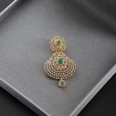 Ridhima Cz Pendant Indian Pendent Design, Gold Jewelry Prom, Detachable Pendant, Jewelry Prom, Tanzanite Pendant, Diamond Pendent, Diamond Pendants Designs, Diamond Wedding Jewelry, Pearl Jewelry Design