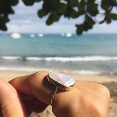 Gold pearl ring Gold Pearl Ring, Metal Working Projects, Eco Fashion, Beach Jewelry