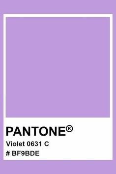 pantone's violet color is shown with the words bf9de on it