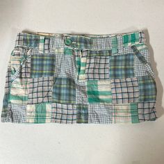 This Mini Skirt Feels So Soft. Size 9. It’s New With The Tag But The Tag Fell Off As I Was Taking Pictures. Never Worn. Casual Patchwork Skirt, Preppy Cotton Lined Skirt, Casual Fitted Patchwork Skirt, Casual Multicolor Short Mini Skirt, Casual Patchwork Mini Skirt For Summer, Preppy Cotton Mini Skort, Preppy Cotton Short Skort, Preppy Cotton Mini Skirt With Lining, Trendy Multicolor Cotton Skort