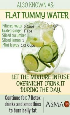 Pin on Healthy Ideas Fedtforbrændende Mad, Flat Tummy Water, Low Fat Diet Plan, Lose Tummy Fat, 500 Calorie, Detox Diets, Cucumber Water, Detox Waters, Resep Diet