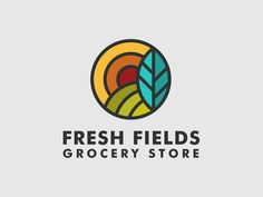 the logo for fresh fields grocery store, which is designed to look like an abstract tree