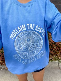 Until All Have Heard Christian Unisex Crewneck Sweatshirt — Child of God Co. Dress With Turtleneck, The Great Commission, Great Commission, Christian Accessories, Jesus Clothes, Christian Shirts Designs, Christian Hoodies, Child Of God, Christian Sweatshirt