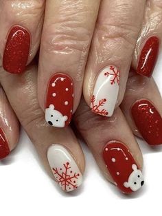 Art Noel, Christmas Gel, December Nails, Red Christmas Nails, Nail Tutorial, Christmas Nails Easy, Cute Christmas Nails, Christmas Gel Nails, Christmas Nail Art Designs