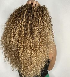 Blonde Highlights Curly Hair, 3c Curly Hair, Curly Blonde Hair, Prom Hair Medium, Highlights Curly, Dyed Curly Hair, Highlights Curly Hair, Honey Brown Hair, Blonde Curly Hair