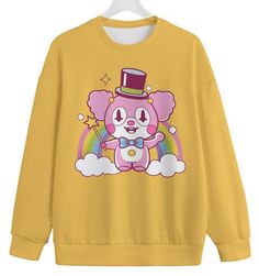 Kawaii Clown Sweatshirt - Etsy