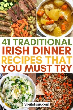 Traditional Irish Dinner, Easy Irish Recipes, Irish Beef Stew, Welsh Recipes