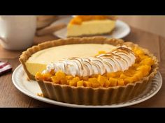 a piece of pie sitting on top of a white plate