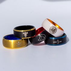 Anime Accessories Jewelry, Anime Rings, Cool Rings For Men, Iconic Anime, Key Keychain, Signature Rings, Style Character, Anime Jewelry, Rings Collection