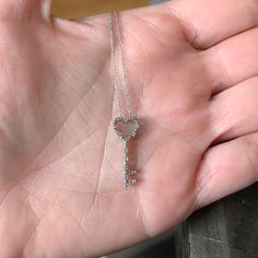 Zales Diamond And 14k White Gold Key Necklace. Great Gift For All Ages. Used But In Great Condition No Visible Damage. Gold Key Necklace, Zales Jewelry, Gold Key, Key Necklace, Womens Jewelry Necklace, Diamond Jewelry, Silver Gold, Great Gifts, Jewelry Necklaces