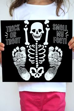 Halloween Footprint Art | Skeleton Craft Printable | Skeleton Craft | Skeleton Craft For Preschoolers | Halloween Footprint Crafts | Fall Footprint Crafts | Fall Footprint Art | Fall Crafts For Preschool | Preschool Halloween Craft Halloween Footprint Crafts For Infants, Fall Footprint Crafts, Halloween Footprint Crafts, Halloween Footprints, Fall Footprint Art, Halloween Footprint Art, Skeleton Craft, Kindergarten Craft Activities, Print Crafts