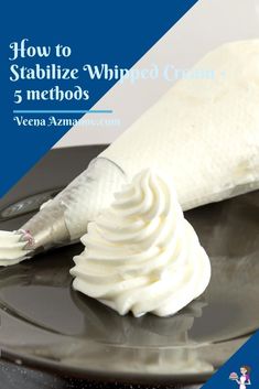 an image of whipped cream on a plate