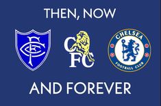 three different logos with the words, then, now and forever on top of them