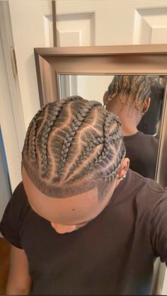 Hairstyle For Men Braids, Braid Styles For Medium Length Hair, Cornrows With Zigzag Parts, Man Hairstyle Braids, Male Braid Designs, Crome Heart Braids, 4 Men’s Braids, Men’s Stitch Braids With Design, Cornbraids Hairstyles Men