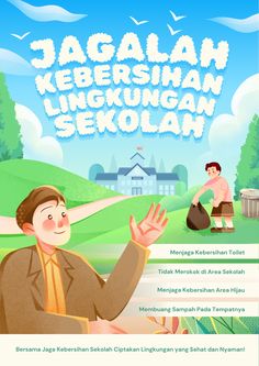 the poster for jaggan kershan lengan sekolan is shown