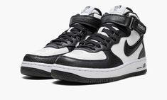 Nike Air Force 1 Mid, Air Force 1 Mid, Disney Style, Nike Air Force 1, Velcro Straps, Nike Air Force Sneaker, Grey Leather, Air Force 1, Nike Air Force