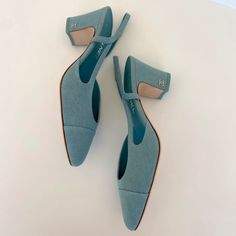 Very Rare Coco Mademoiselle Blue Slingbacks. Open To Offers But No Low Ballers! These Are Absolutely Beautiful! Brand New. Comes With Dust Bags And A Box. Kept Safe In A Smoke Free/Pet Free Home. Ask Me If You Need More Photos Coco Sling Denim Material Slingback Strap Size 38 1/2 ( Make Sure You Know Your Chanel Size) Chanel Wedding Shoes, Blue Slingback Heels, Chanel Slingback, Shoes Chanel, Slingback Shoes, Denim Material, Slingbacks, Slingback Heel, Neon Blue