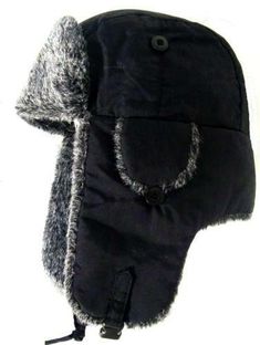 Brand new with tags from The Big Adventure Club MENS RUSSIAN FUR USHANKA HAT  Ideal for ski-ing, winter treks and all year round camping & hiking Perfect for any big adventure. SPECIFICATIONS Size Mens small (57cm) Black outer with dark grey faux fur finish Wind repellent Ultra teflon coated for protection and durability Fully lined with Thermolite extreme insulation for maximum breathable comfort & warmth Long foldable ear flaps for extra protection in extreme conditions, which can be fastened Fur Ushanka Hat, Trapper Hat Men, Fur Trapper Hat, Baker Boy Cap, Gray Winter