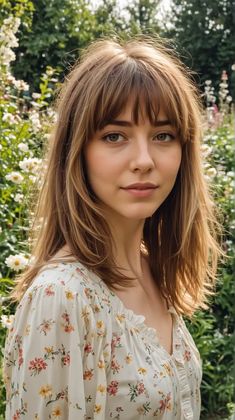 20 Transform Your Look with Blonde Bangs on Brown Hair Framed Face Bangs, Golden Brown Hair With Bangs, Medium Hair With French Bangs, Medium Brown Hair Bangs, Brown Medium Length Hair With Bangs, Light Brown Hair With Fringe, Bangs Above The Eyebrow, Honey Brown Hair With Bangs, Subtle Bangs Medium Hair