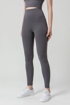 Color_Dark Gray High Stretch Mid-rise Elastane Leggings, Sporty High-cut Workout Leggings, Tight High Rise Athleisure Leggings, Sporty Compression High-waisted Leggings, Sporty Compression High-cut Leggings, High Rise Tight Athleisure Leggings, Breathable Elastane Leggings, Sporty High-cut Yoga Tights, High-cut Leg Athleisure Leggings